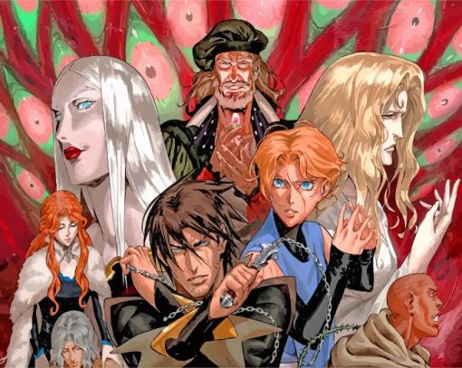 Castlevania Anime Charcaters paint by numbers