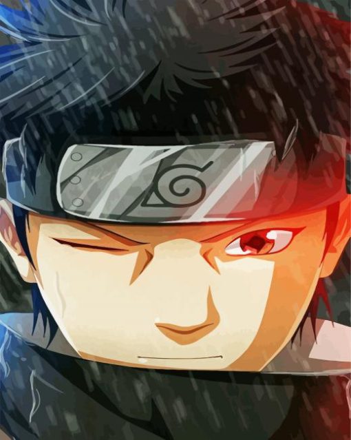 Cool Shisui Uchiha Naruto paint by number