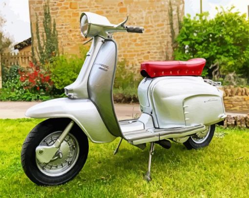 Cool Lambretta paint by numbers