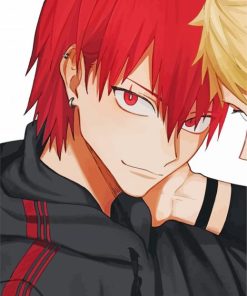 Cute Eijiro Kirishima paint by numbers