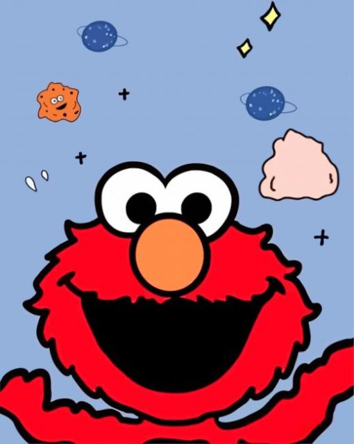 Cute Elmo paint by number