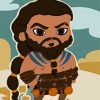 Cute Khal Drogo paint by number