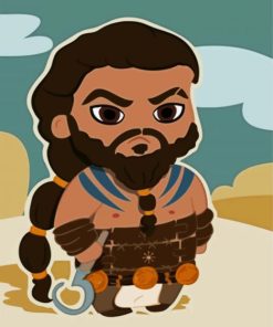 Cute Khal Drogo paint by number