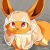 Cute Anime Eevee Pokemon paint by number