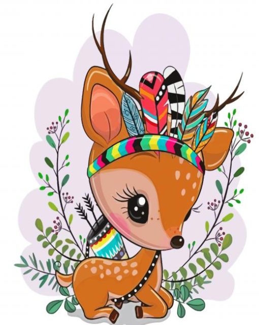 Cute Deer paint by number