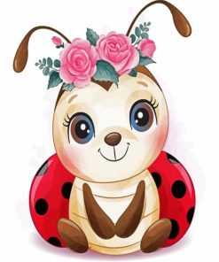 Cute Ladybird paint by number