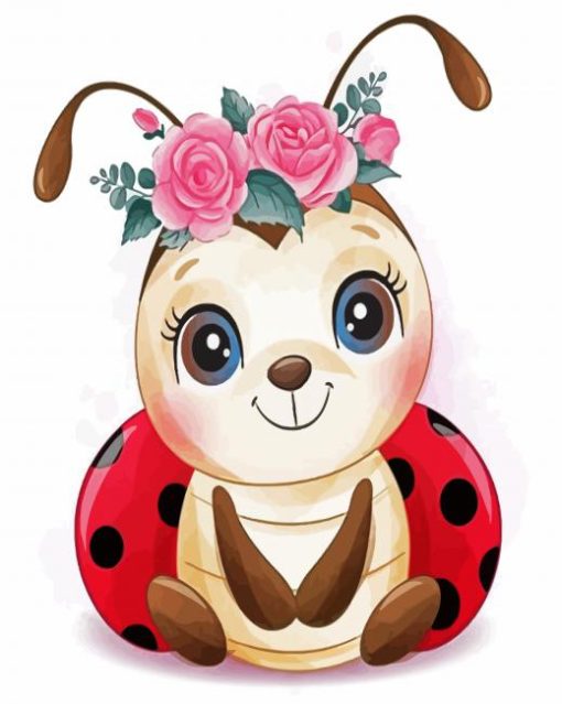 Cute Ladybird paint by number