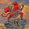 Dangerous Hellboy paint by numbers