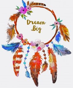 Dream Big Dromenvanger paint by numbers