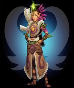 Druid Lady paint by numbers