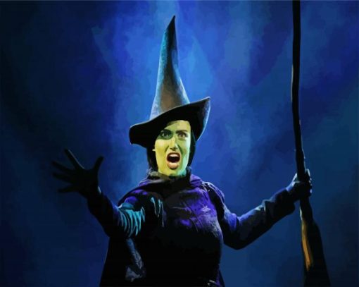 Elphaba The Witch Of The West - paint by nunber