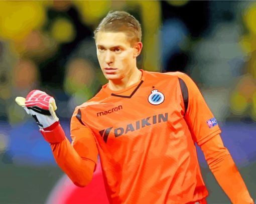 Ethan Horvath Club Brugge paint by numbers