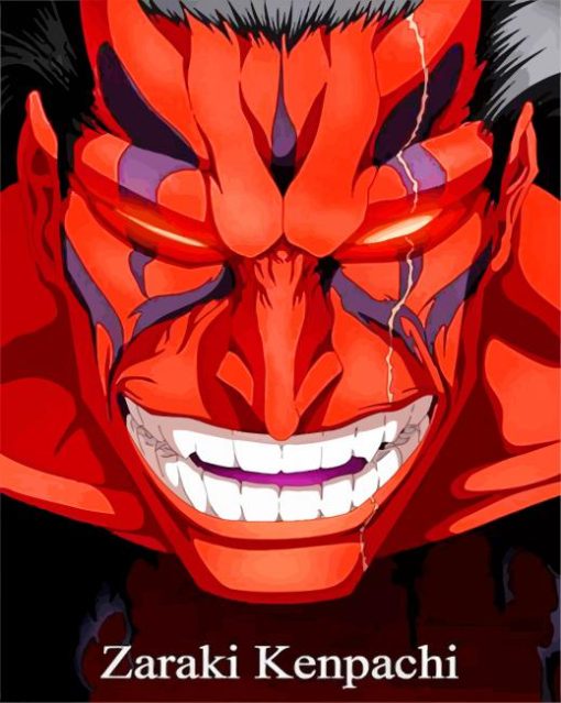 Evil Kenpachi Zaraki paint by numbers