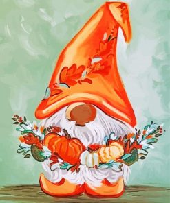 Fall Gnome paint by number