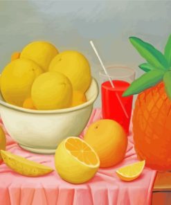 Fernando Botero Fruits paint by numbers