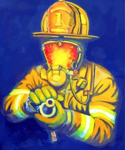 Fireman paint by numbers