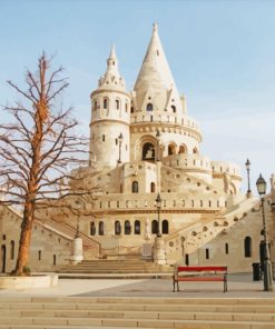 Fishermans Bastion Budapest paint by numbers