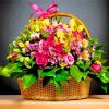 Flowers Basket paint by numbers