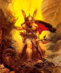 Frank Frazetta Dark Kingdom paint by numbers