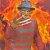 Freddy Krueger On Fire paint by numbers