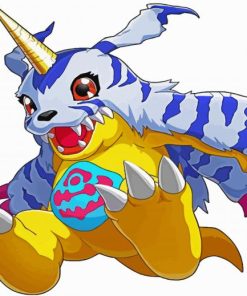 Gabumon Digimon Anime paint by number