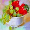 Grapes And Strawberries paint by numbers