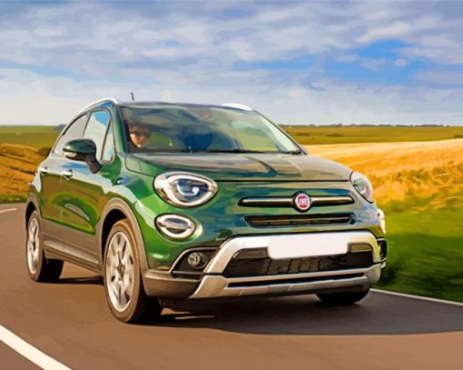 Green Fiat paint by numbers