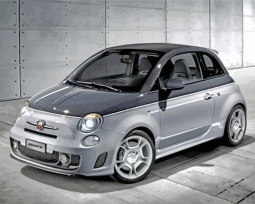 Grey Fiat paint by numbers