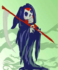 Grim Reaper Illustration paint by number