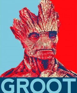 Groot Art paint by numbers