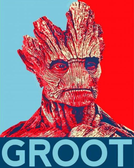 Groot Art paint by numbers