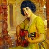 Guitarist Beautiful Lady paint by numbers