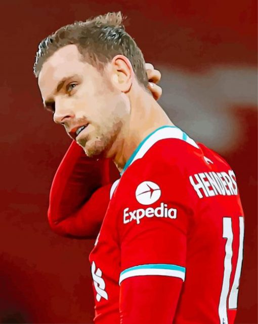 Handsome Jordan Henderson paint by numbers