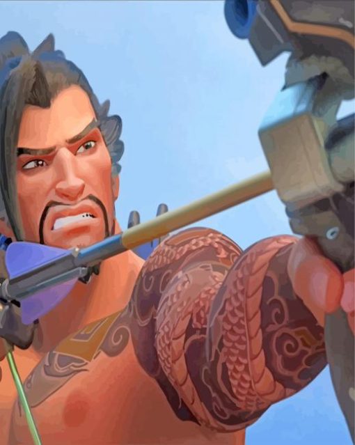 Hanzo Warrior paint by numbers