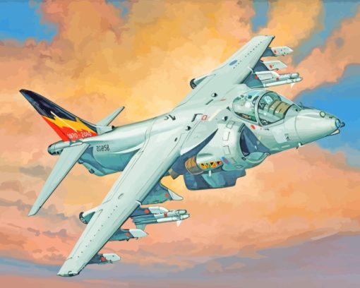 Harrier Gr 9 Plane paint by numbers