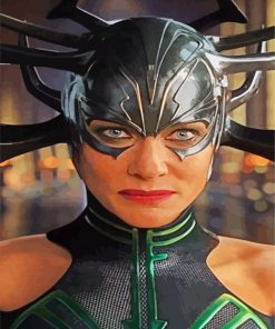 Hela Superhero paint by numbers