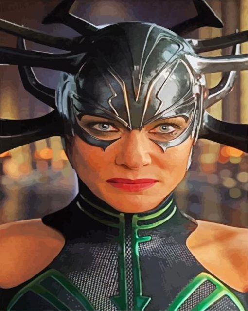 Hela Superhero paint by numbers