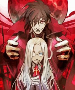 Hellsing Integra And Alucard paint by numbers