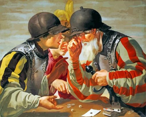 Gamblers Hendrick Ter Brugghen paint by numbers