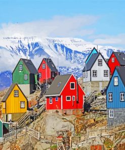 Homes In Greenland paint by numbers