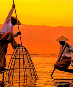 Inle Lake paint by numbers