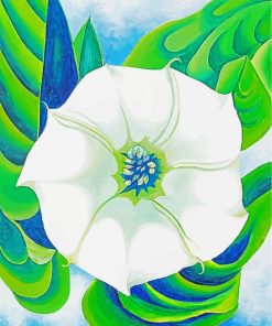 Jimson Weed Georgia O Keeffe paint by numbers