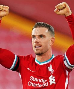 Jordan Henderson Liverpool paint by numbers