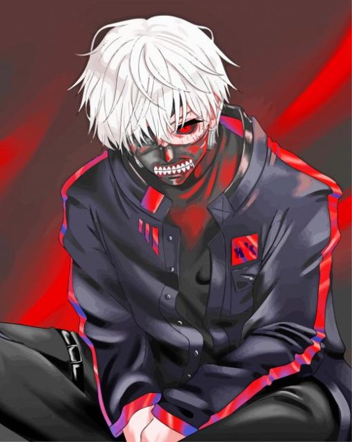 Kaneki Tokyo Ghoul paint by numbers