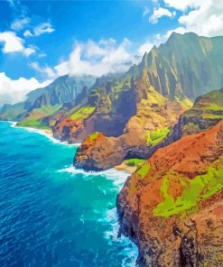 Kauai Island In Hawaii paint by numbers