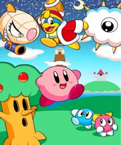 Kirbys Dream Land paint by numbers