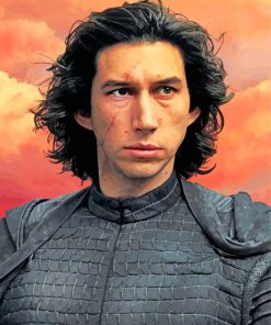 Kylo Ren From Star Wars papint by numbers