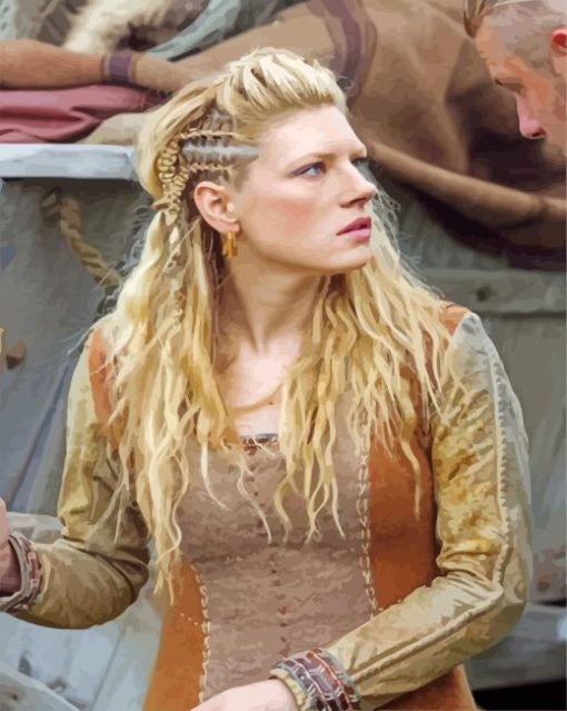 Lagertha Viking paint by numbers