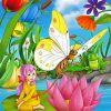 Little Fairy And Butterfly paint by numbers