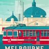 Melbourne City Poster paint by numbers